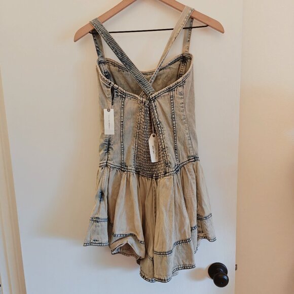 NWT Pilcro Square-Neck Drop-Waist Romper - Picture 5 of 5